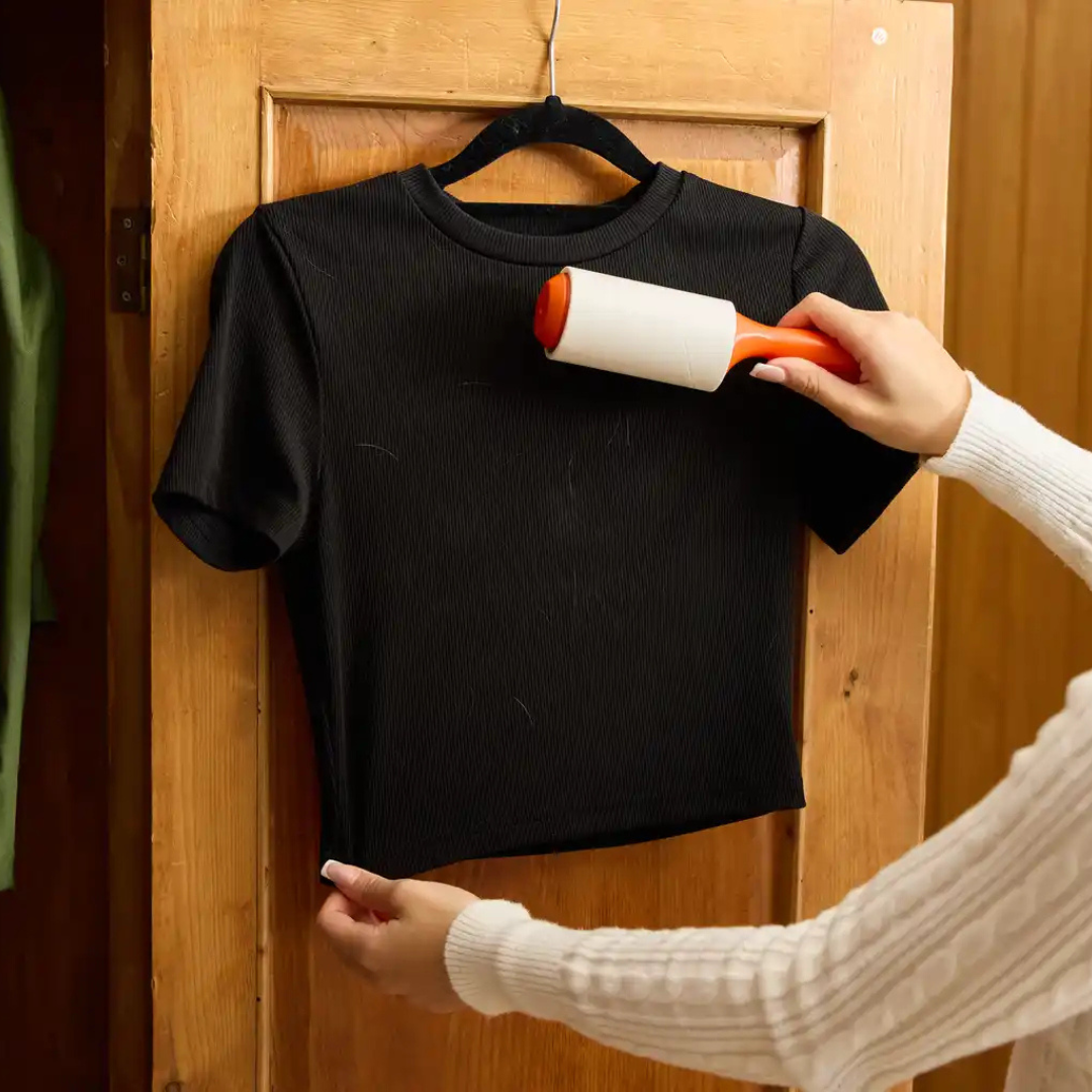 MACROMAX LINT ROLLER + REFILL | Extra Sticky Sheets for Powerful Fabric Cleaning BUNDLE