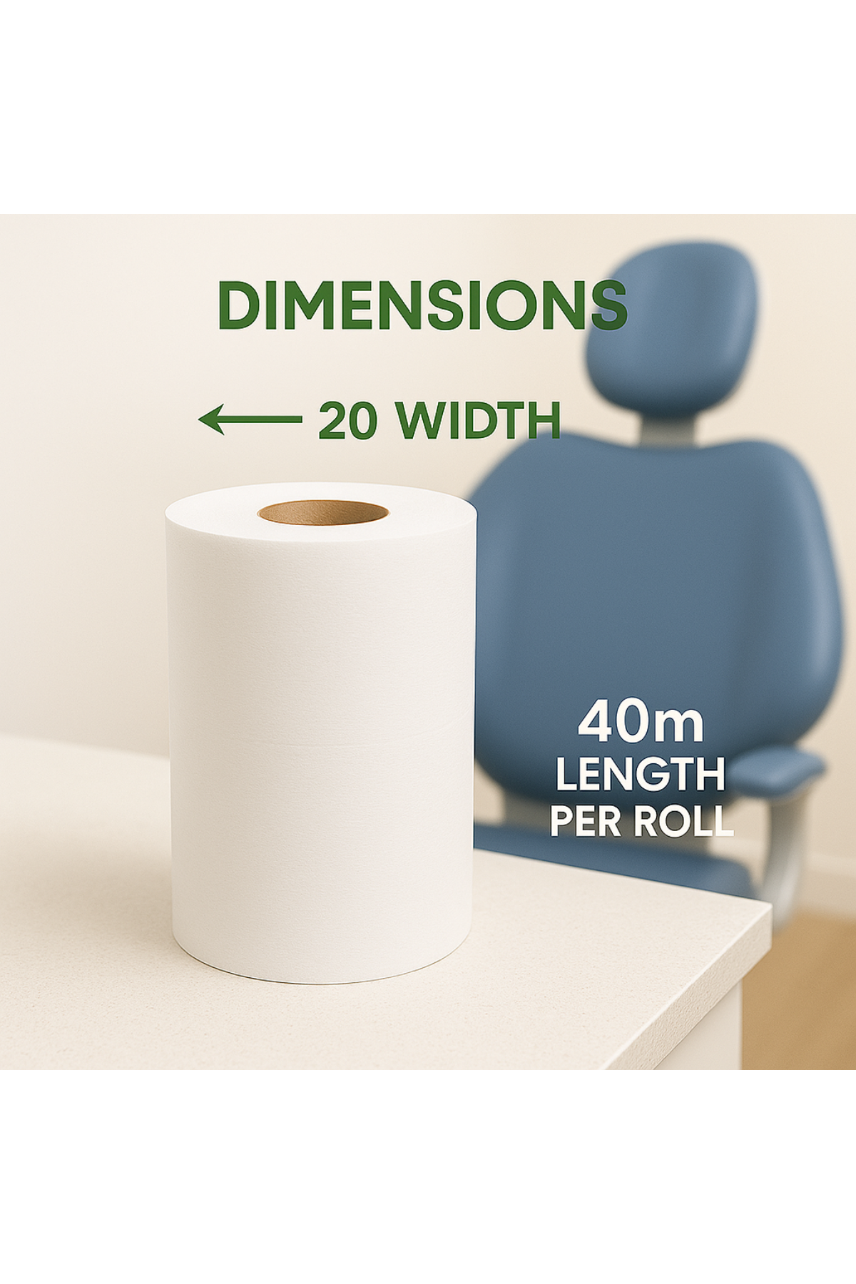 Couch Rolls 12x Rolls Per Case Pure Pulp White 2ply With Core