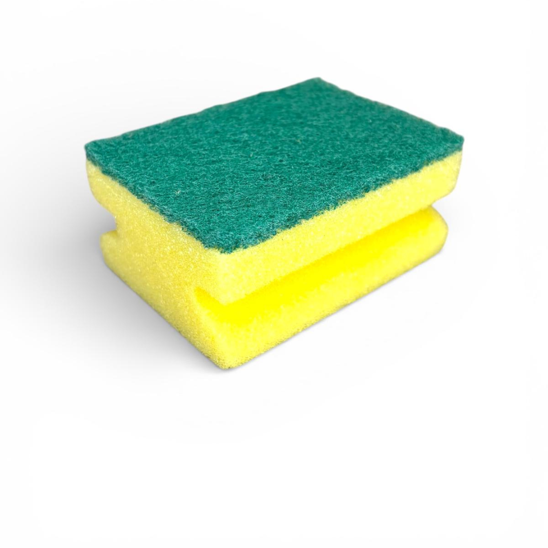 MACROMAX Classic Green Sponge – Nail Saver (5 Pack) | Maximum Quality & Durable Cleaning Texture