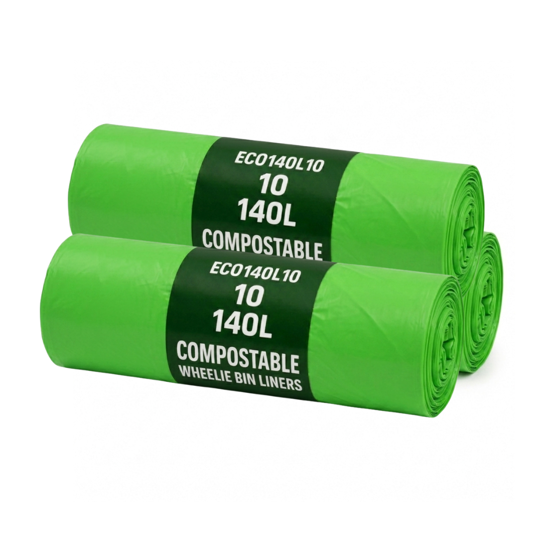 10 x ECO360 100% Compostable Wheelie Bin Liners 864x1067mm 140L