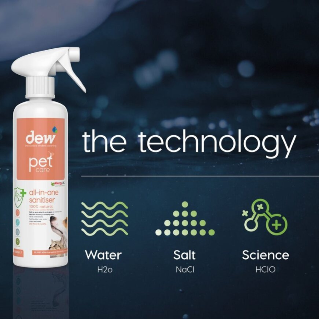 Dew Pet All-In-One Antibacterial – 100% Mineral & Fast Acting General Purspose Cleanser | Refillable