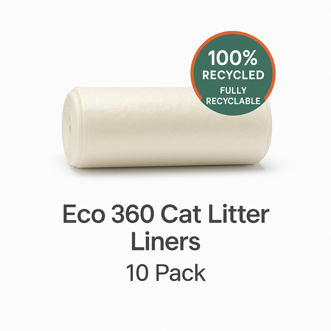 10× Recycled Plastic Cat Litter Tray Liners – Strong, Durable & Fully Recyclable Eco-Friendly Bags