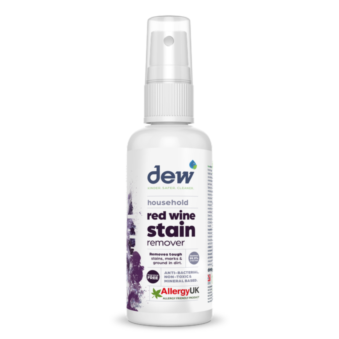Dew Household Red Wine Stain Remover – Non-Toxic & Allergy UK Certified | Refillable