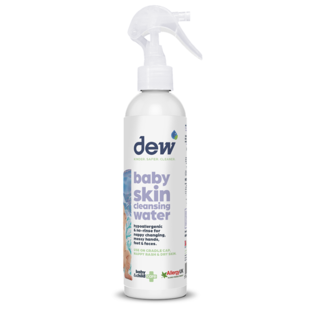 Dew Baby Skin Cleansing Water – Hypoallergenic, Anti-Bac, No-Rinse | Refillable