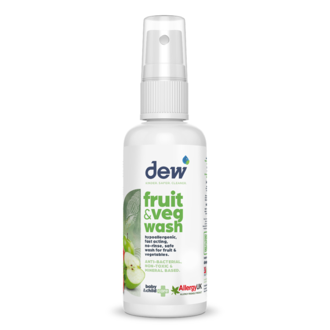 Dew Fruit & Veg Wash – No-Rinse Pesticide Remover | Refillable