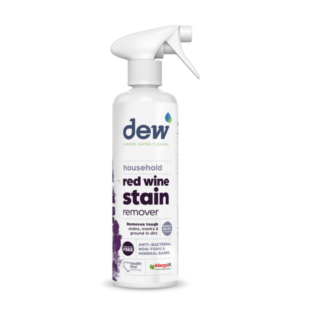 Dew Household Red Wine Stain Remover – Non-Toxic & Allergy UK Certified | Refillable