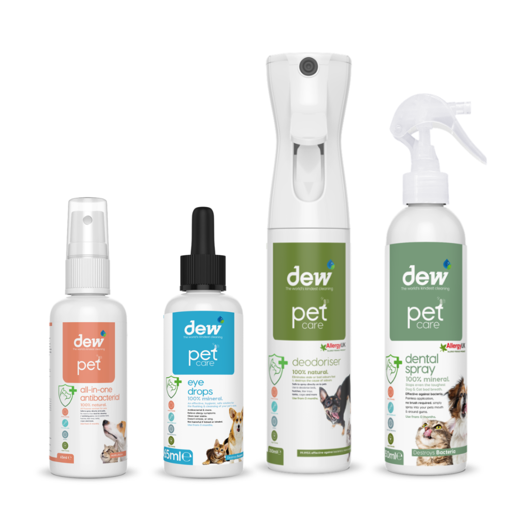 DEW Pet Wellness Essentials Bundle | Complete Everyday Care for Happy, Healthy Pets