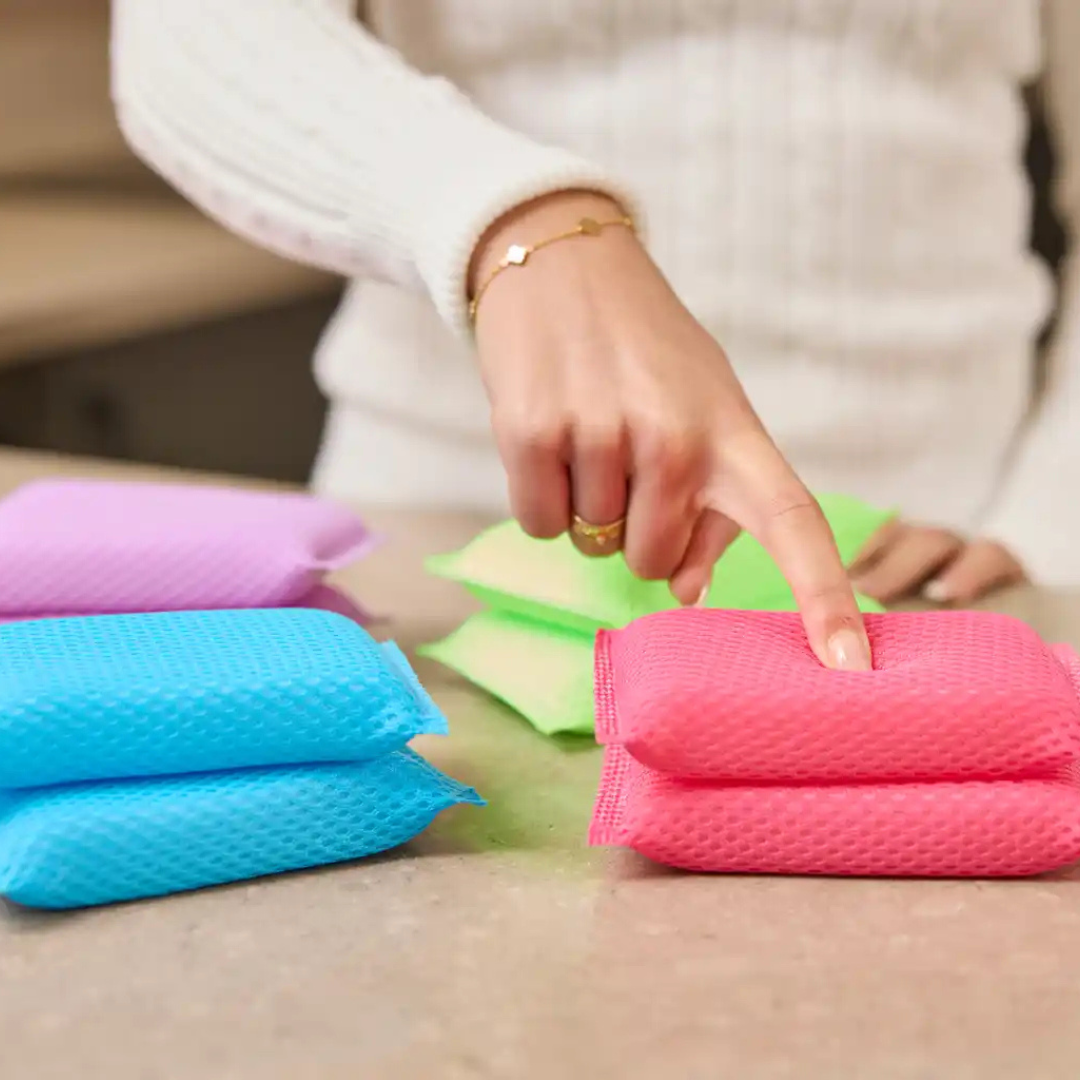 Macromax Magico Sponge 2 pack – Non-Scratch Honeycomb Dirt Remover for Multi-Surface Cleaning