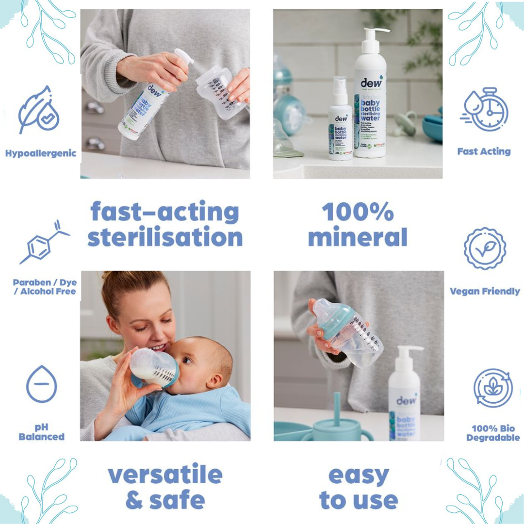 Dew Disinfect Baby Bottle Sterilising Water | Refillable