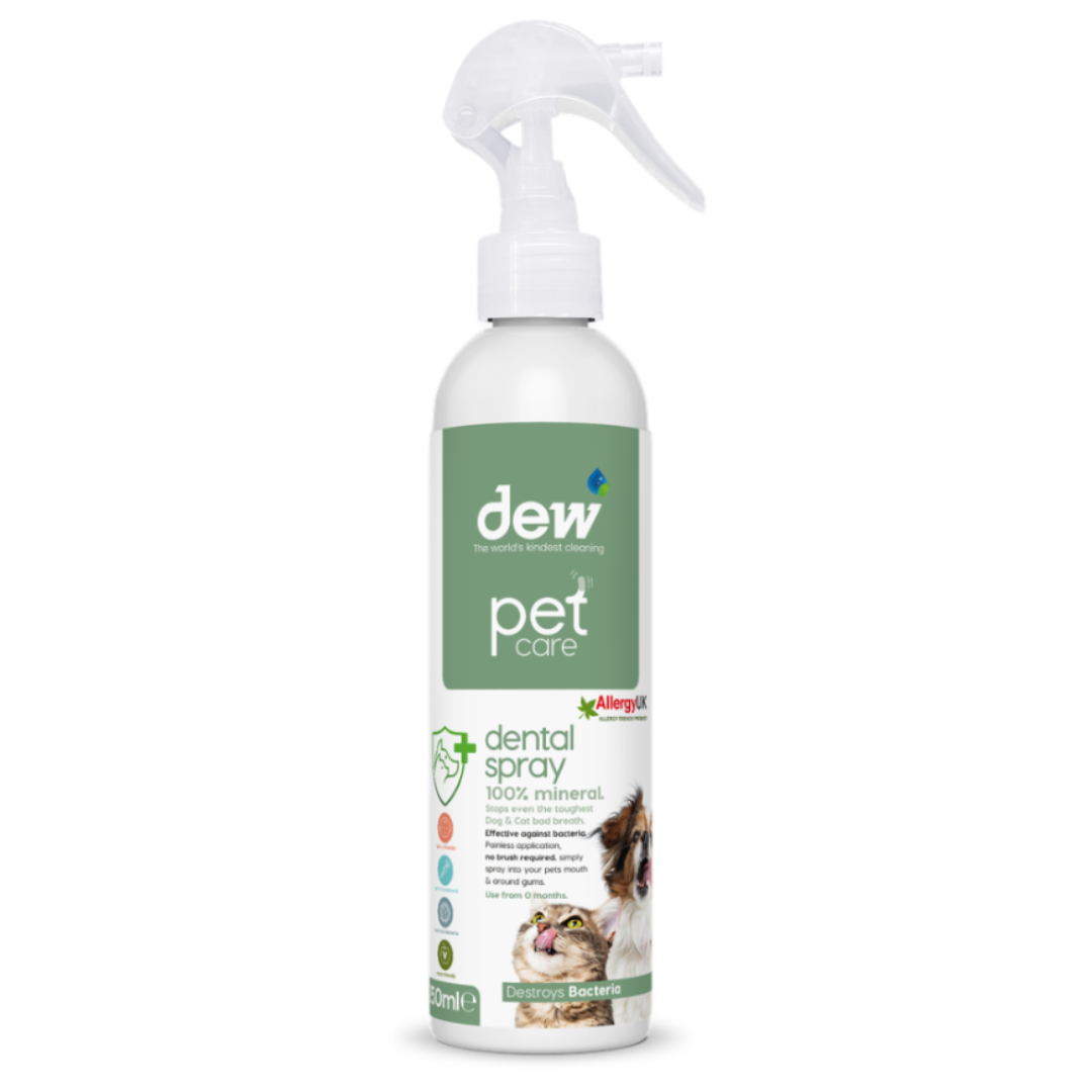 Dew Pet Dental Spray – 100% Mineral HOCl, Gentle, Fast Acting
