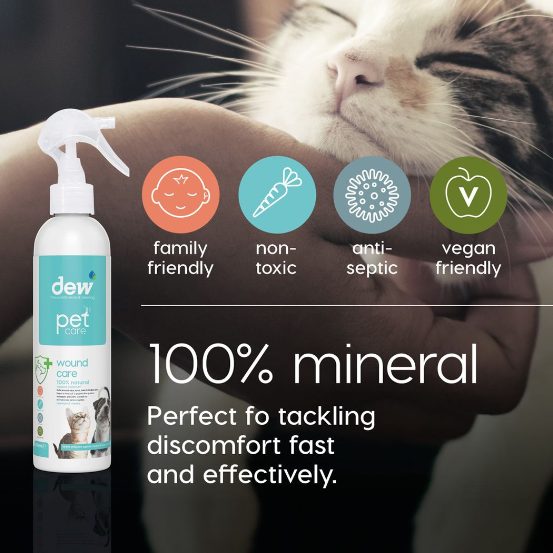 Dew First Aid Spray for Pets – 100% Mineral & Hypoallergenic 250ml