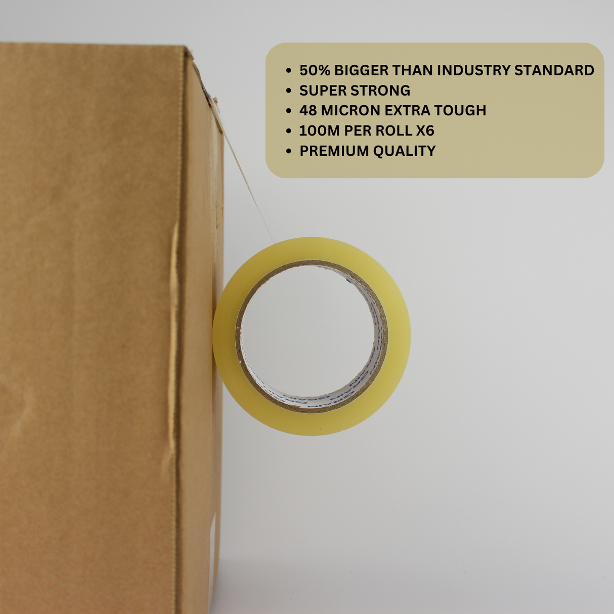 Clear Packing Tape Pack of 6 100m