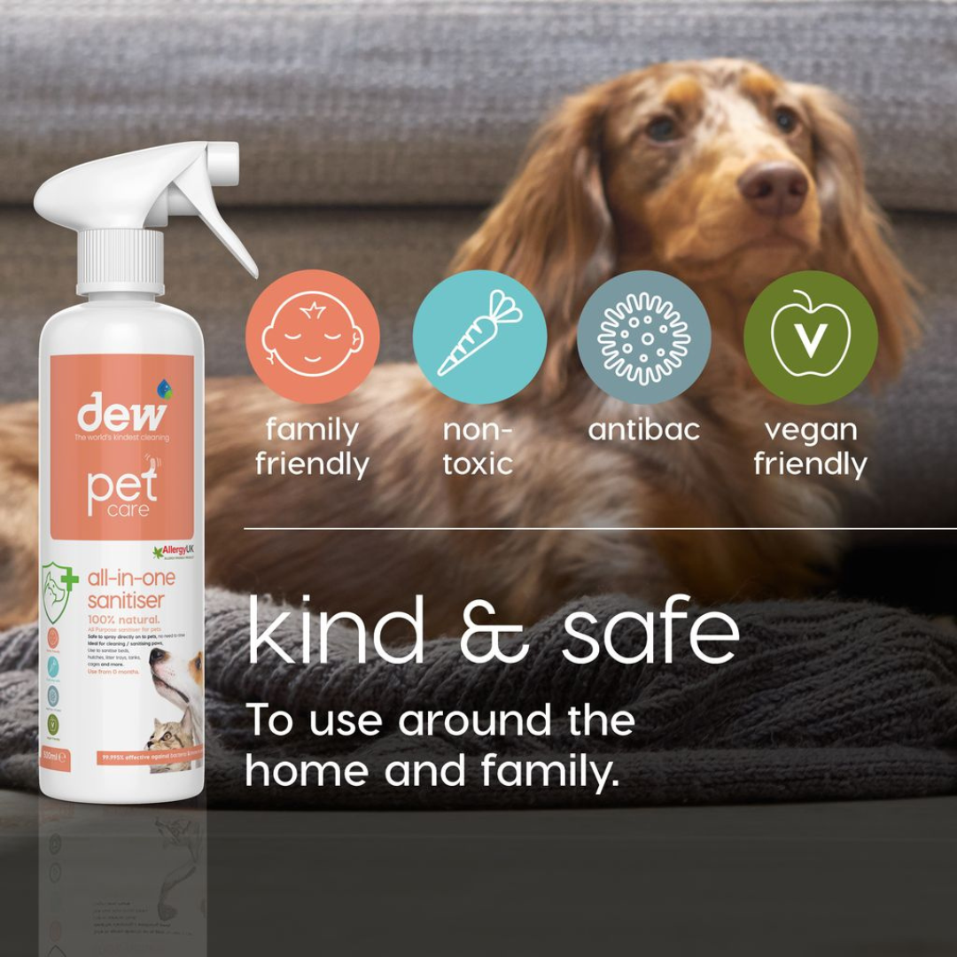 Dew Pet All-In-One Antibacterial – 100% Mineral & Fast Acting General Purspose Cleanser | Refillable