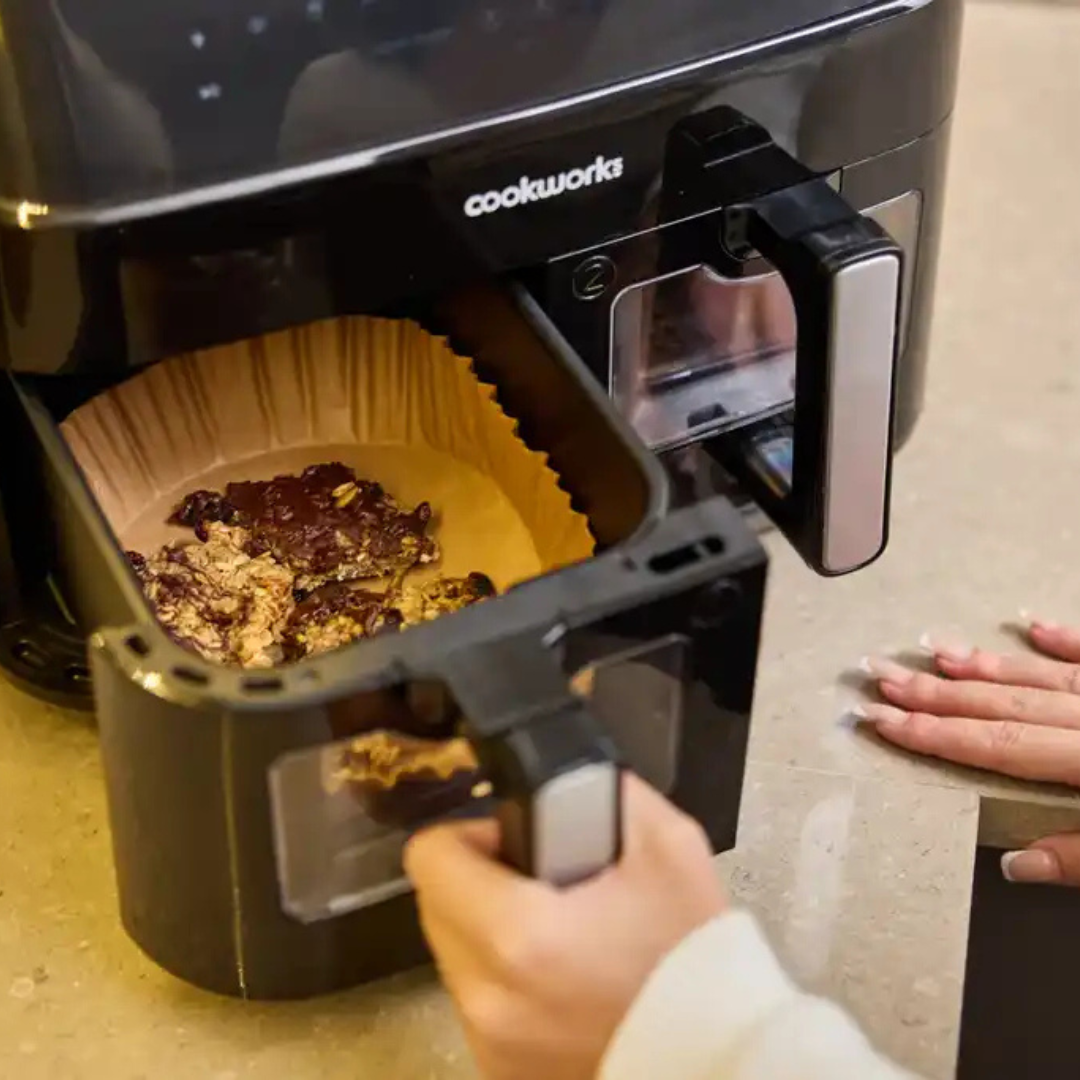 MACROMAX Airfryer Baking (Paper 25 Pack)|– Oil & Waterproof, Heat Resistant up to 220°C