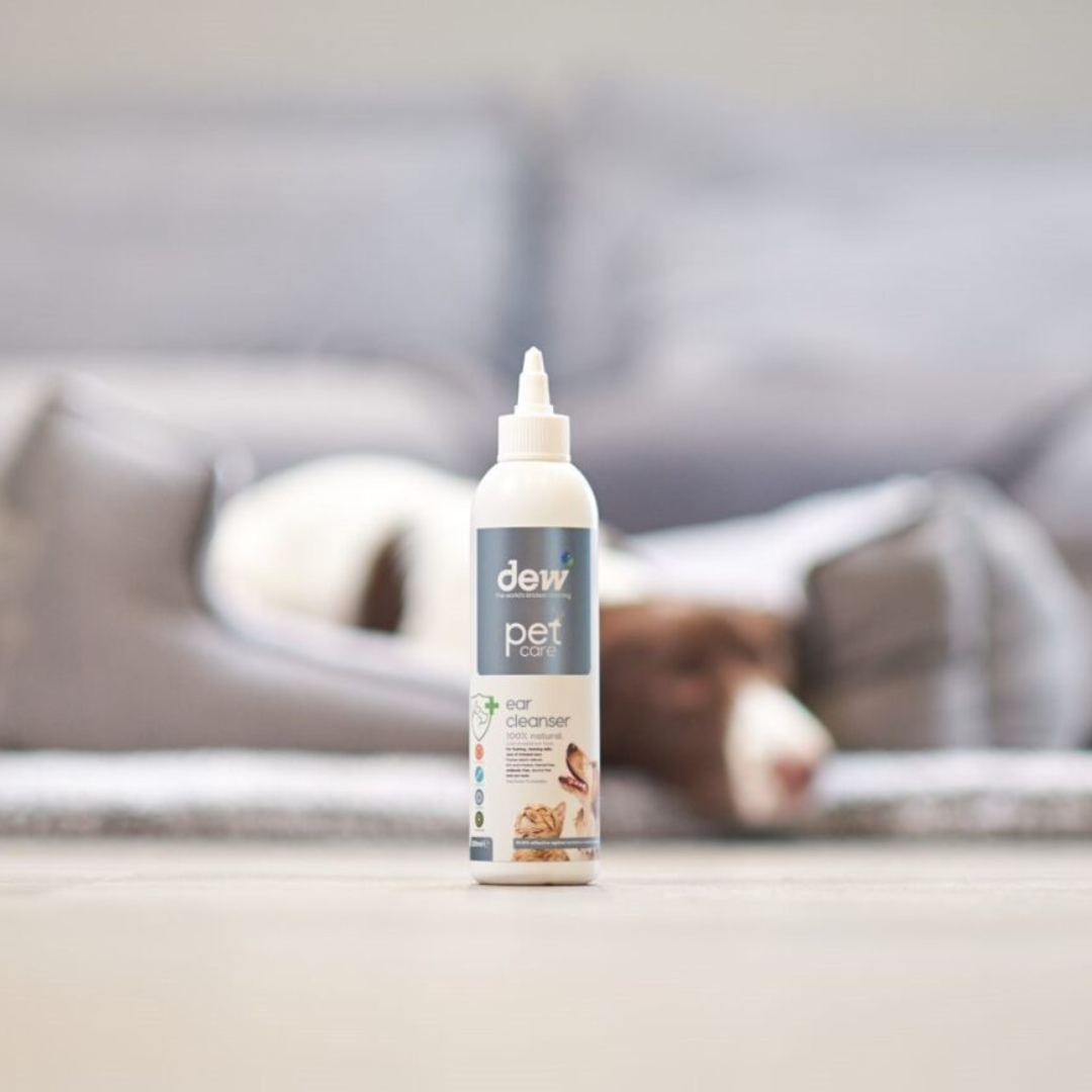 Dew Pet Ear Cleanser – Fast Acting 100% Mineral Antibacterial | Refillable