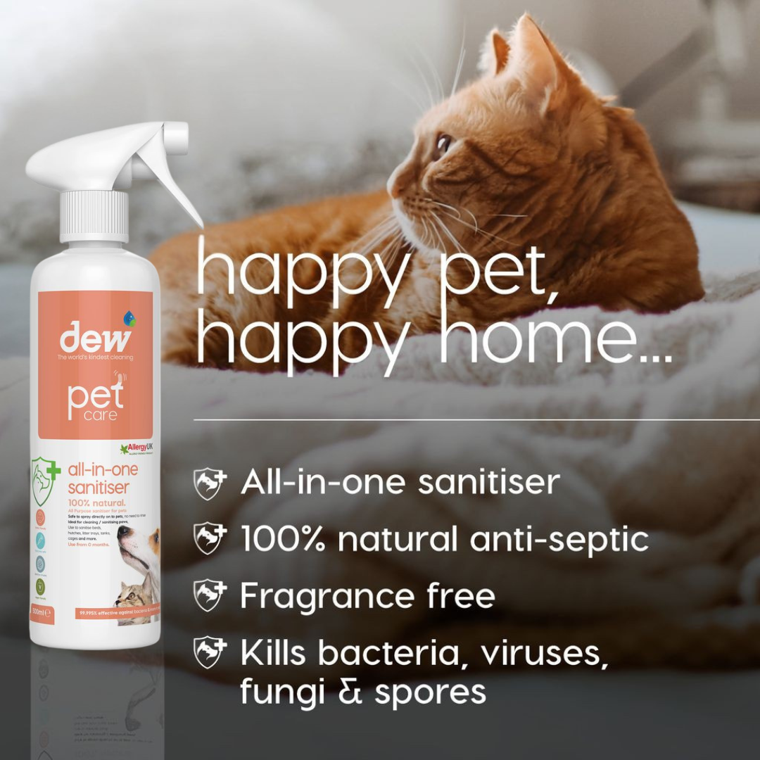 Dew Pet All-In-One Antibacterial – 100% Mineral & Fast Acting General Purspose Cleanser | Refillable
