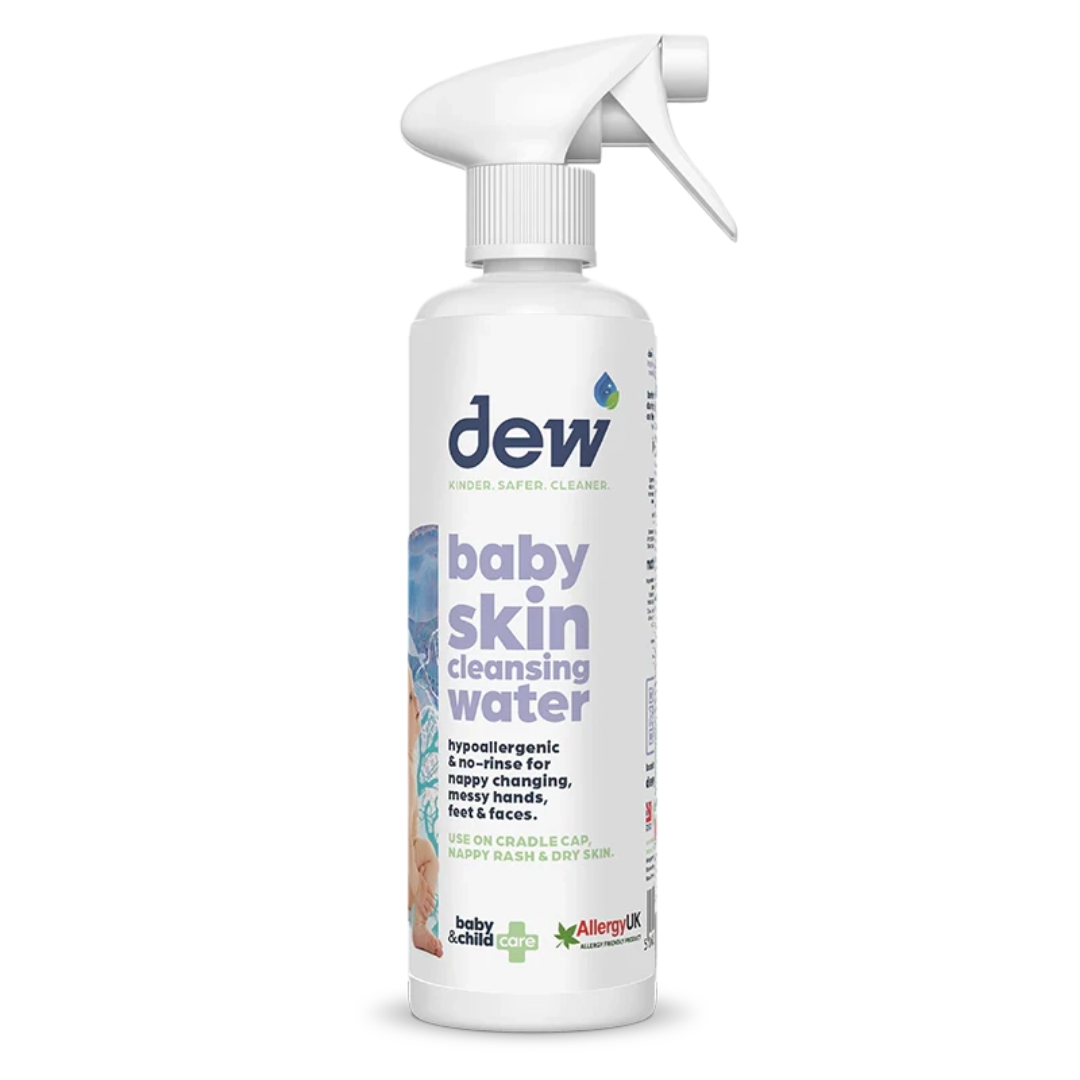 Dew Baby Skin Cleansing Water – Hypoallergenic, Anti-Bac, No-Rinse | Refillable