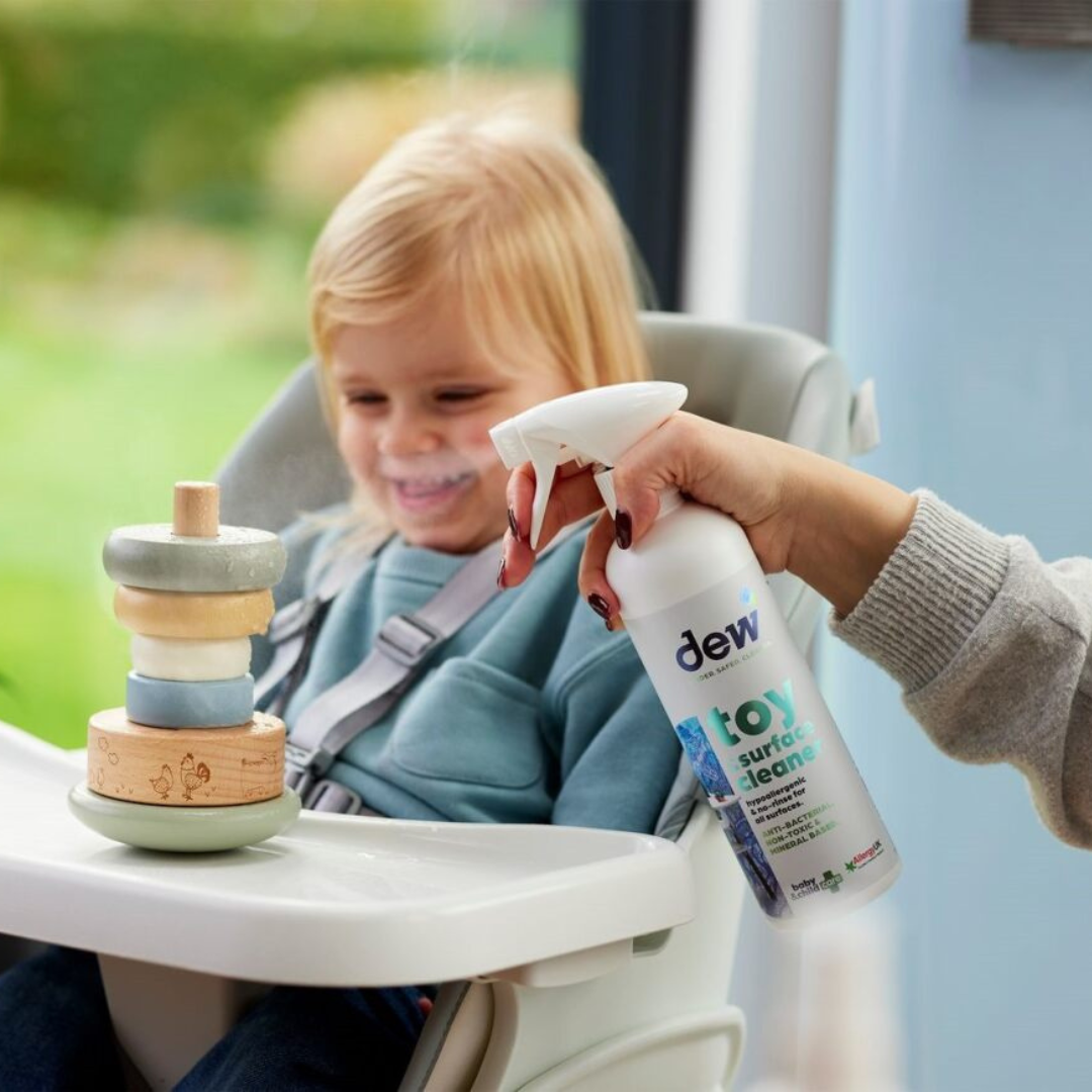 Dew Toy & Surface Cleaner – Non-Toxic, Hypoallergenic, 99.9% Effective | Refillable