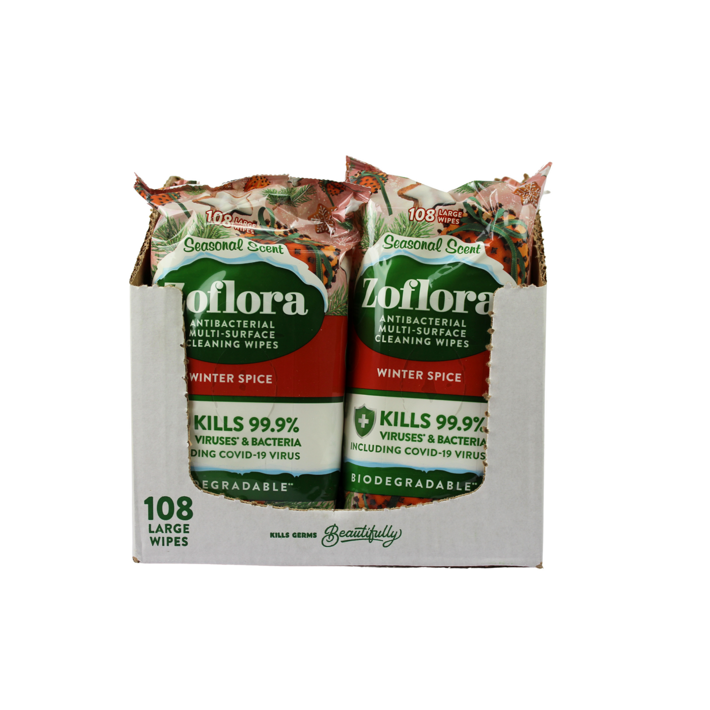 Zoflora Winter Spice Wipes 108x8 (864 wipes)