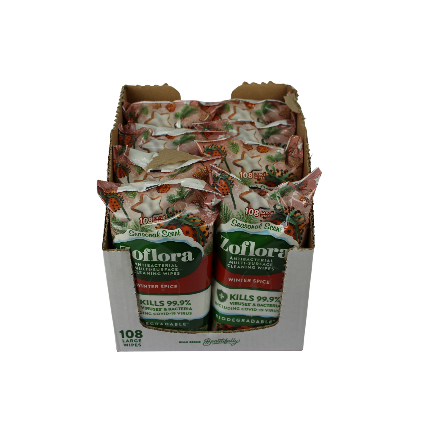 Zoflora Winter Spice Wipes 108x8 (864 wipes)