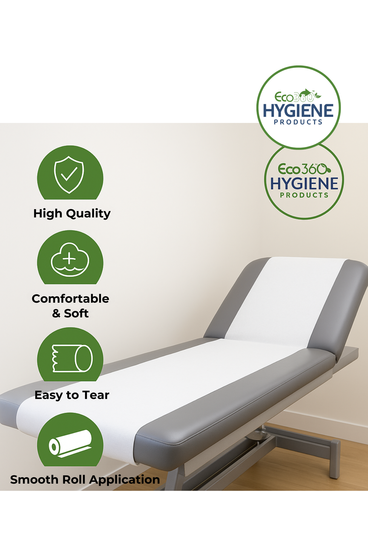 Couch Rolls 12x Rolls Per Case Pure Pulp White 2ply With Core