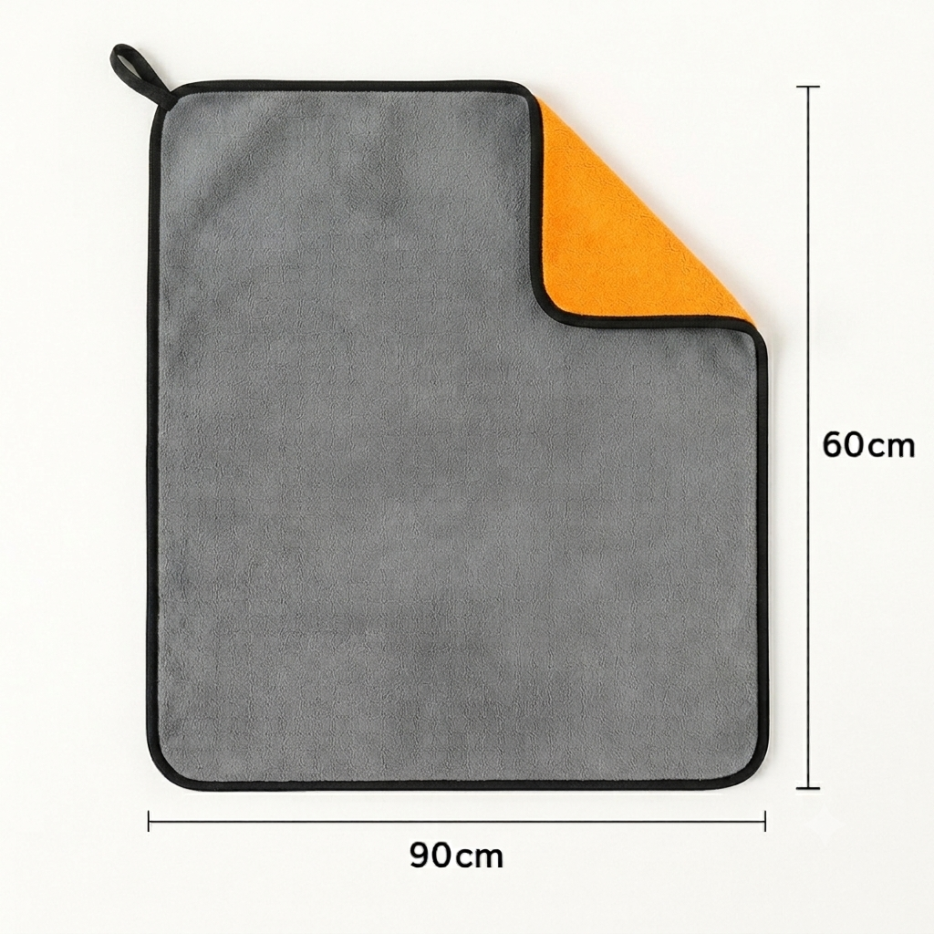 Giant Microfibre Cloth Double Sided Super Absorbent Lint Free (90cm x 60cm)
