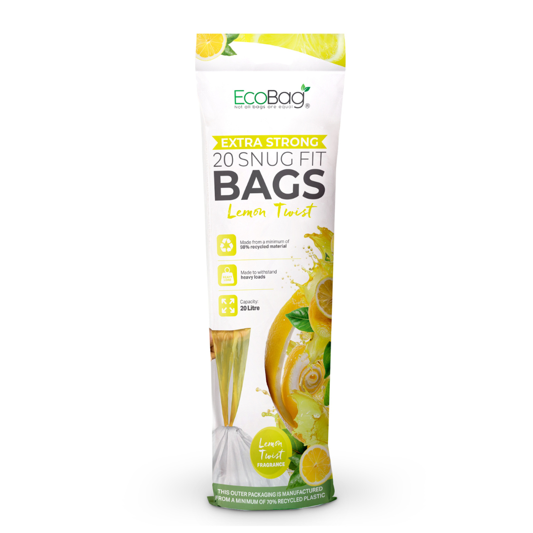 Lemon Scented Kitchen Drawstring Bin Liner Brabantia and Simple Human compatible