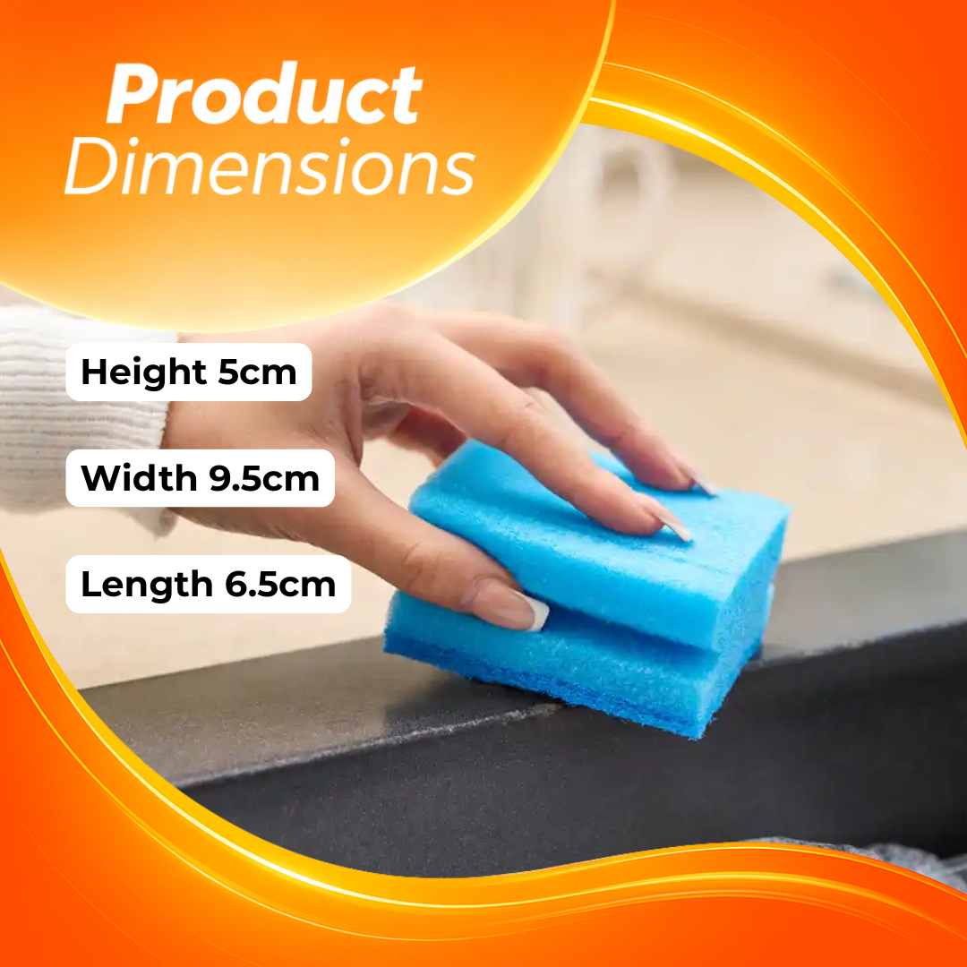 MACROMAX NON-SCRATCH SPONGE (4-Pack) | Gentle Cleaning for Delicate Surfaces