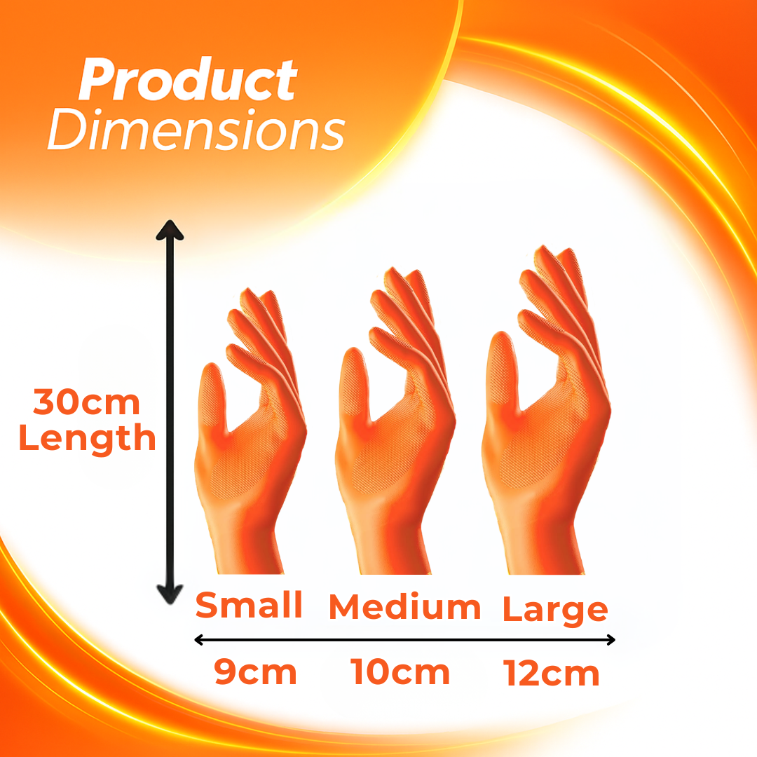 MACROMAX CLEANING GLOVES – Small, Medium and Large | Cotton Lining, Waterproof, Non-Slip Latex Gloves