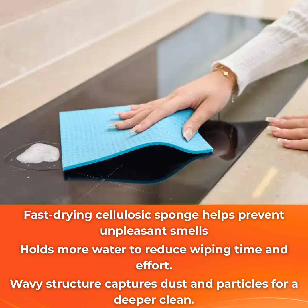 MACROMAX ULTRA SPONGE CLOTH (3 Pack) |Super Absorbent, Instant-Drying Cleaning Cloths