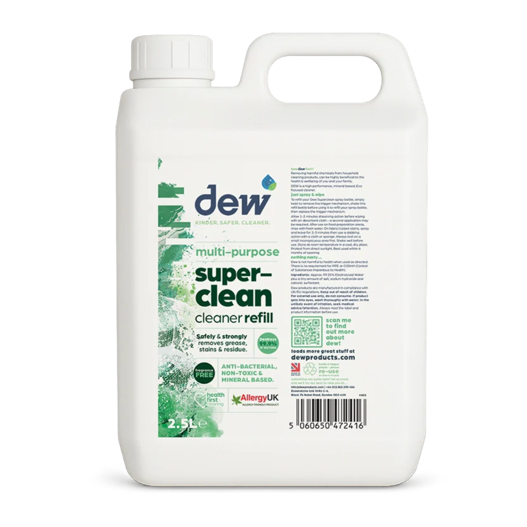 Dew Superclean Fragrance Free Refill 2.5L