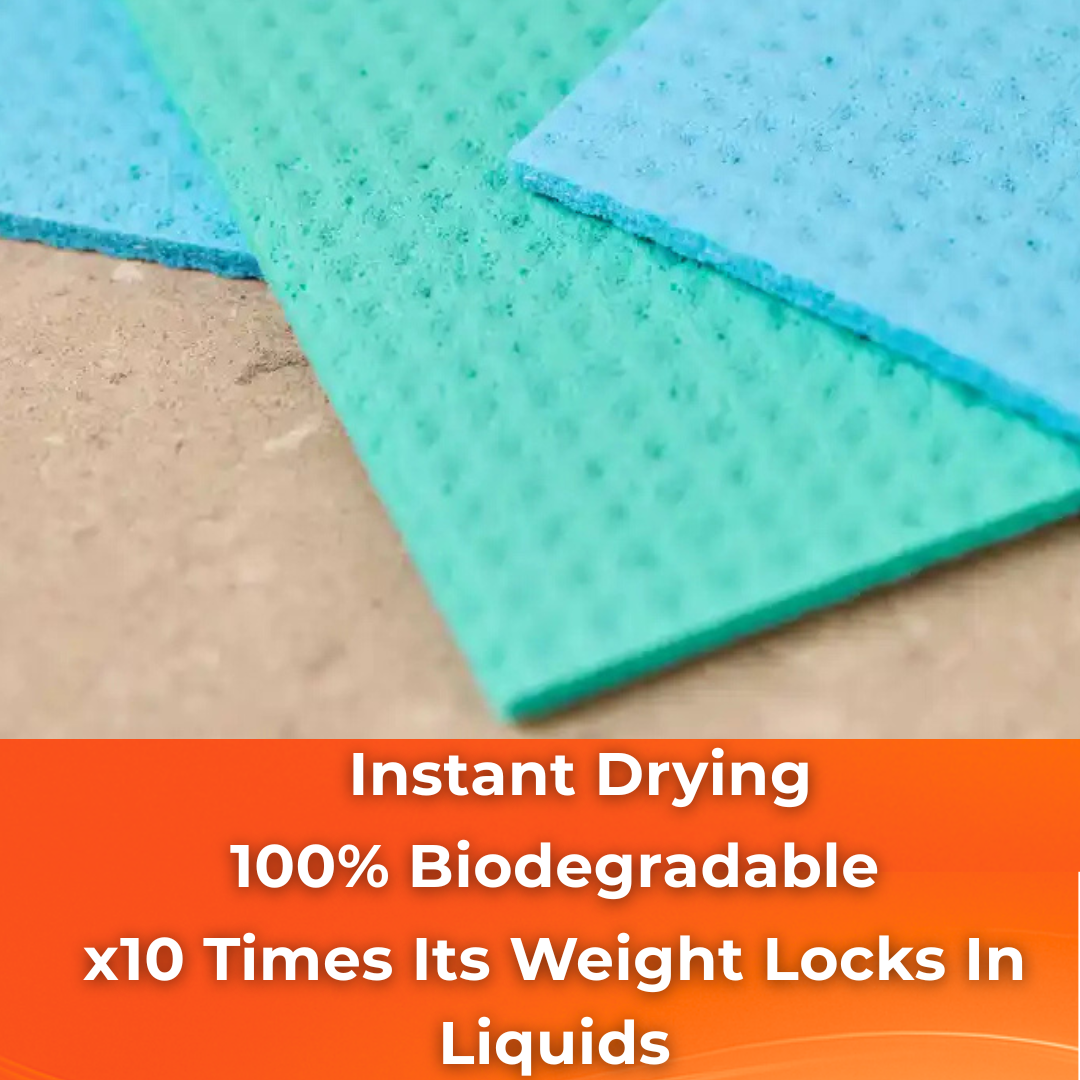 MACROMAX ULTRA SPONGE CLOTH (3 Pack) |Super Absorbent, Instant-Drying Cleaning Cloths