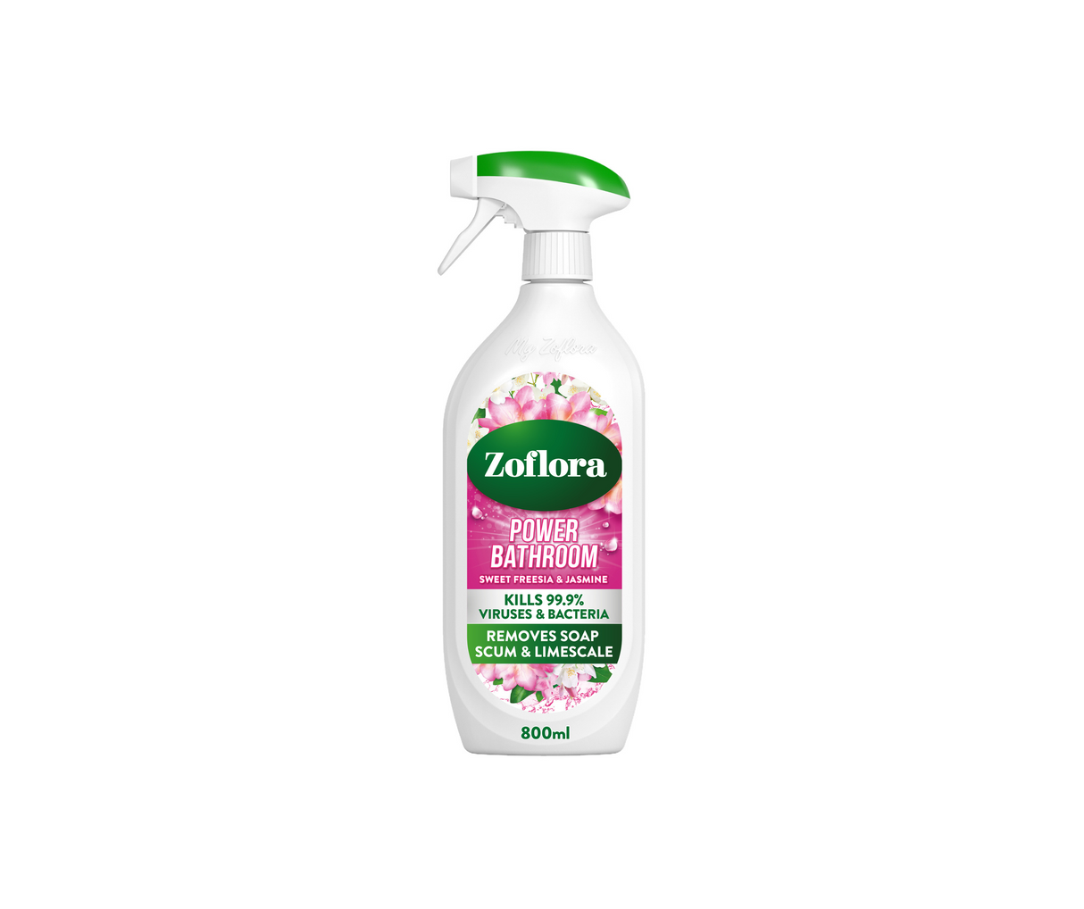 Zoflora Sweet Freesia & Jasmine Power Bathroom Cleaner Foam 800ml