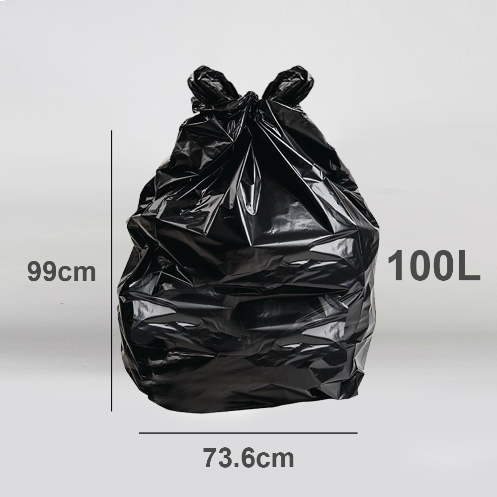 Heavy Duty Refuse Sacks 100L – 50 Strong Eco Friendly Bin Bags Roll