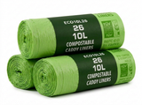 26 x ECO360 100% Compostable Corn Starch Caddy Liners 450 x 450mm 10L