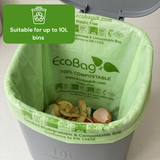 26 x ECO360 100% Compostable Corn Starch Caddy Liners 450 x 450mm 10L