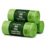 26 x ECO360 100% Compostable Corn Starch Caddy Liners 450 x 450mm 10L