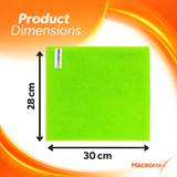 MACROMAX COLORFUL MICROFIBER CLOTH - 10 PACK