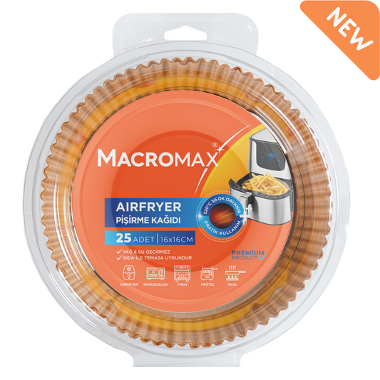 MACROMAX AIRFRYER BAKING PAPER - PACK OF 25