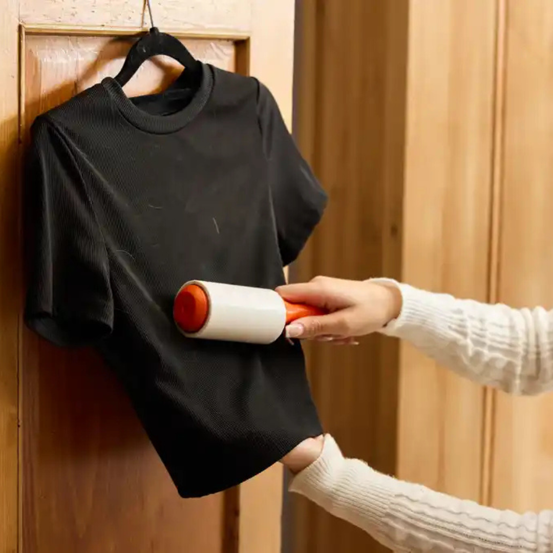 MACROMAX LINT ROLLER + REFILL | Extra Sticky Sheets for Powerful Fabric Cleaning BUNDLE