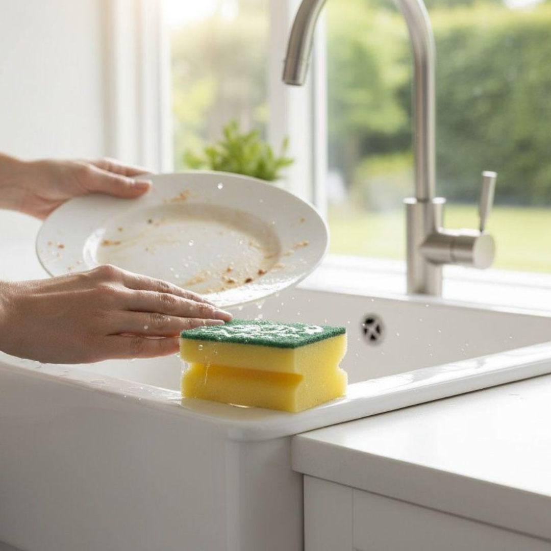 MACROMAX Classic Green Sponge – Nail Saver (5 Pack) | Maximum Quality & Durable Cleaning Texture