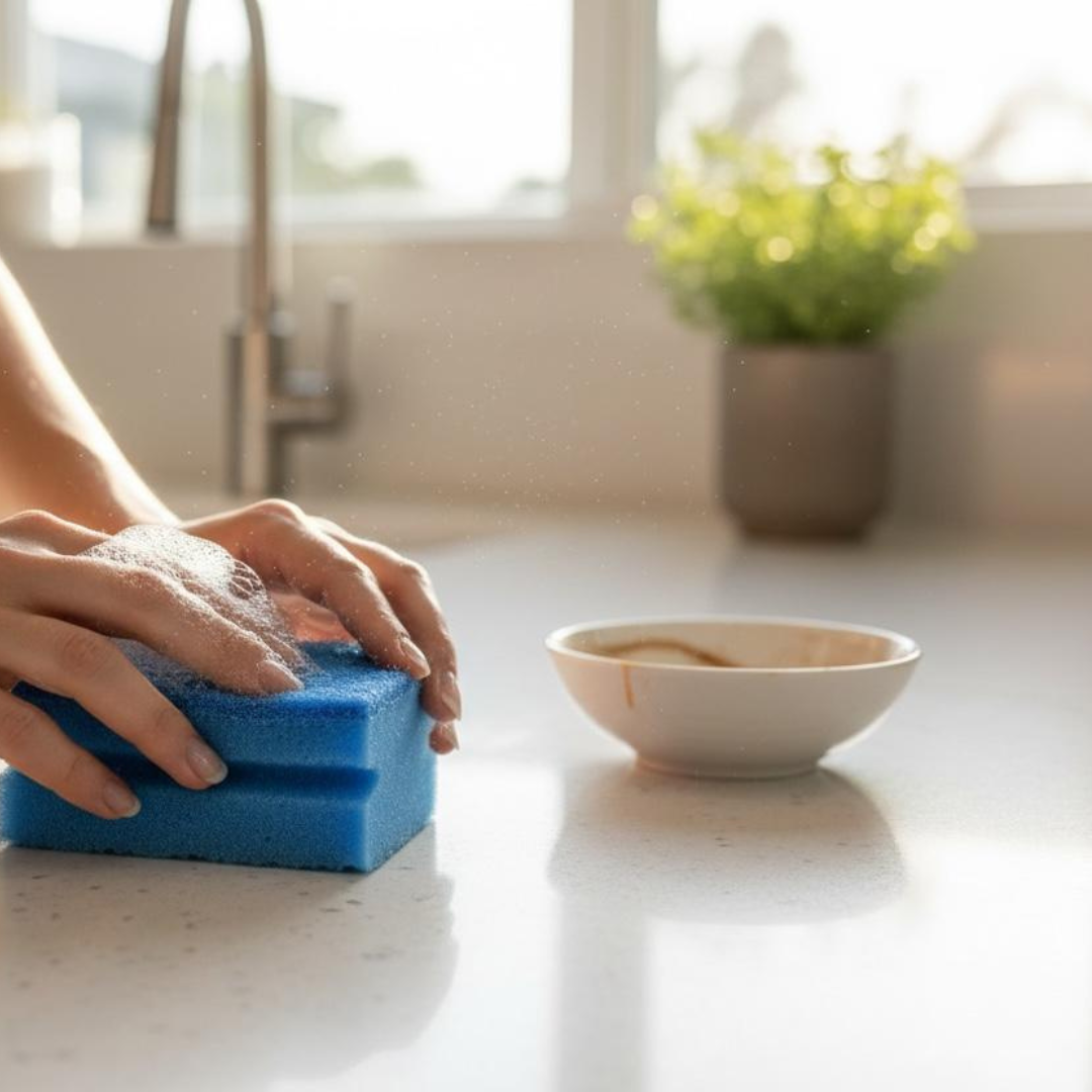 MACROMAX NON-SCRATCH SPONGE (4-Pack) | Gentle Cleaning for Delicate Surfaces