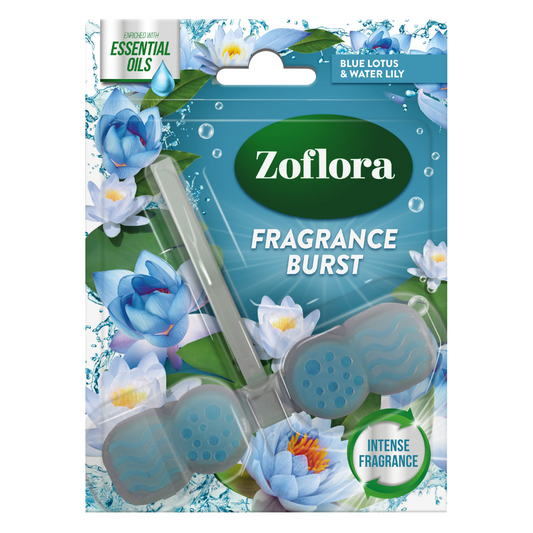 Zoflora Rim Block Blue Lotus & Water Lilly with Essential Oils
