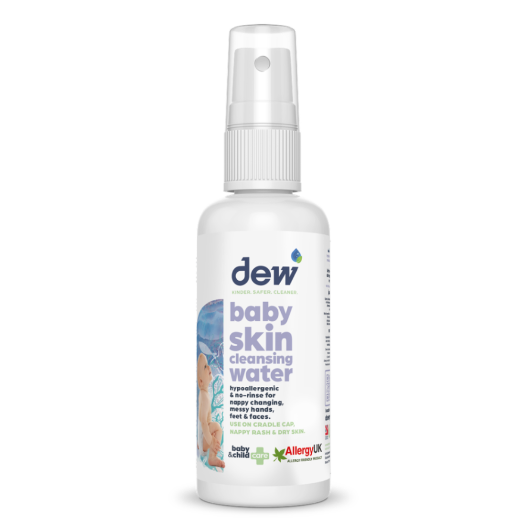 Dew Baby Skin Cleansing Water – Hypoallergenic, Anti-Bac, No-Rinse | Refillable