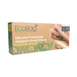 30 x 90% Plant Based Sugar Cane Food Bags 100% Recyclable