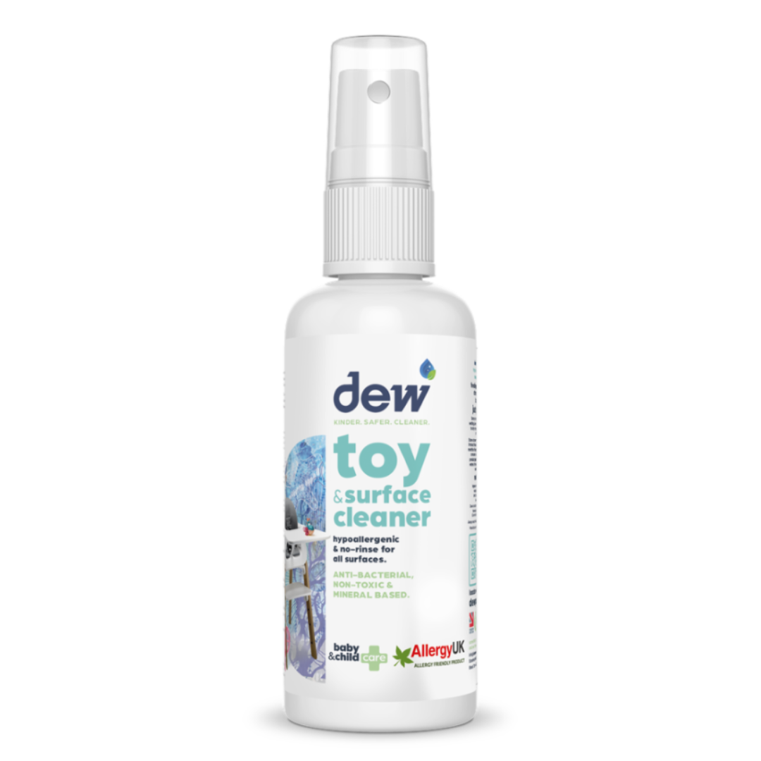 Dew Toy & Surface Cleaner – Non-Toxic, Hypoallergenic, 99.9% Effective | Refillable