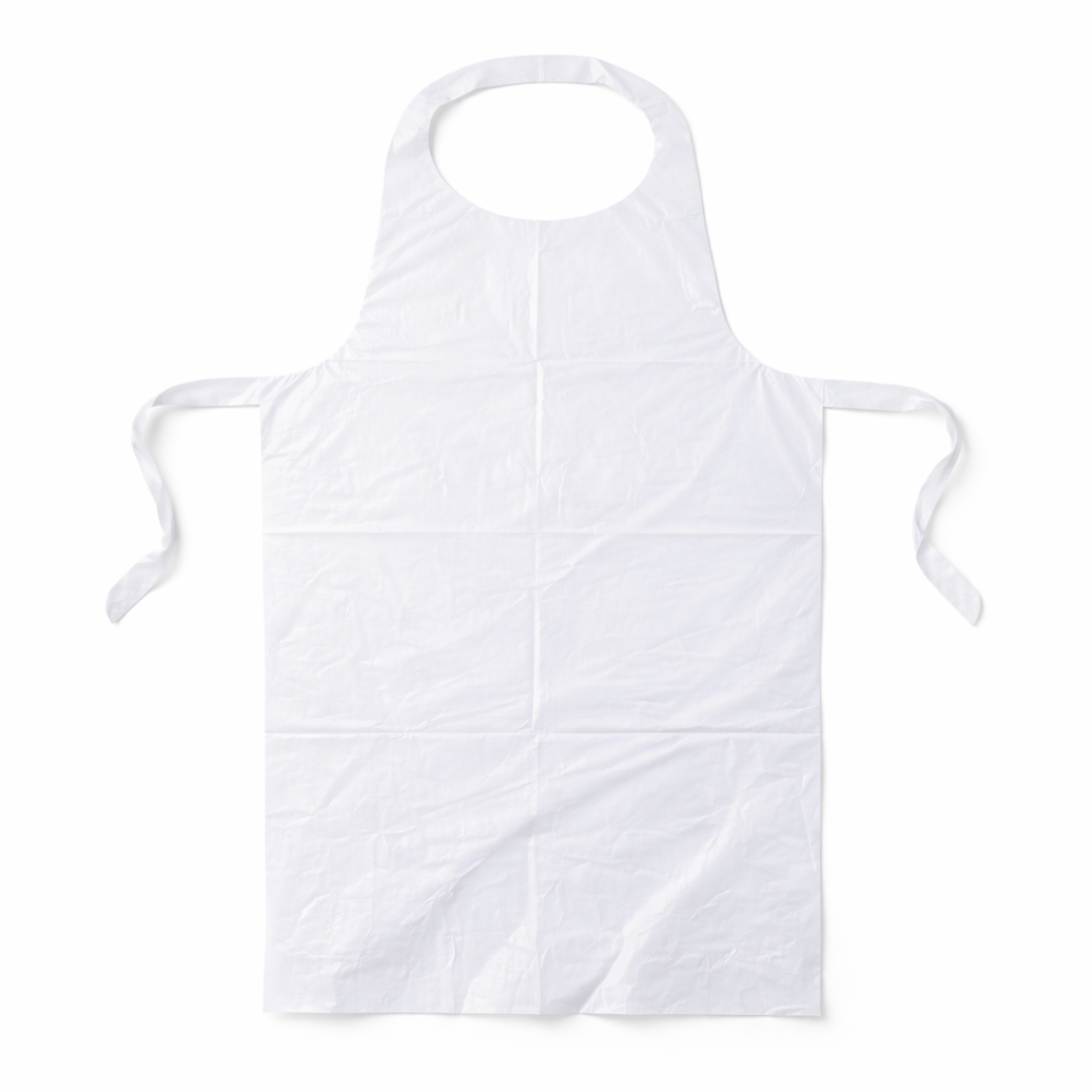 Eco Clear Disposable Aprons (20 Pack) – Recycled Polyethylene, One Size 27" x 46"