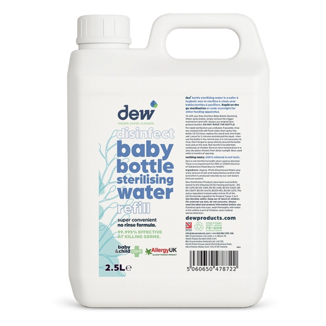 Dew Disinfect Baby Bottle Sterilising Water | Refillable