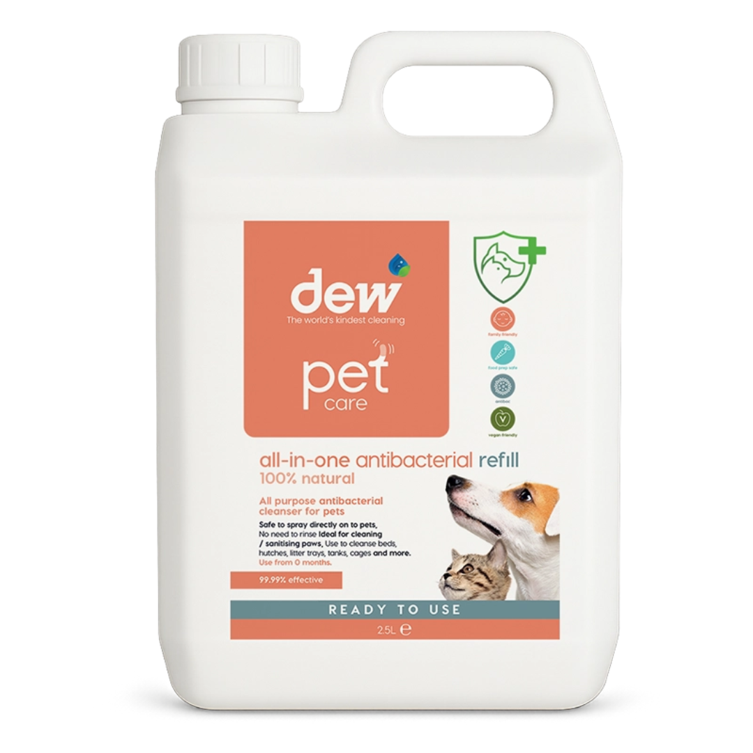 Dew Pet All-In-One Antibacterial – 100% Mineral & Fast Acting General Purspose Cleanser | Refillable