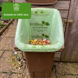 10 x ECO360 100% Compostable Wheelie Bin Liners 1125x1400mm 240L
